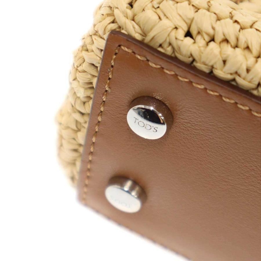 TOD'S（トッズ） TOD'S FLORIDA DOUBLE MICRO Tタイムレス ラフィア