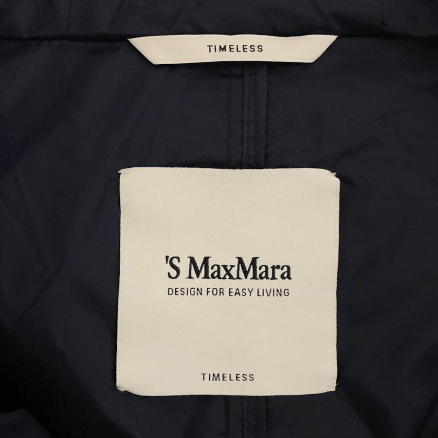 S Max Mara エス マックスマーラ TIMELESS PARKA ビジューナイロンフーデッドコート  ネイビー 42 ITBIMGON6NDG｜modescape｜03