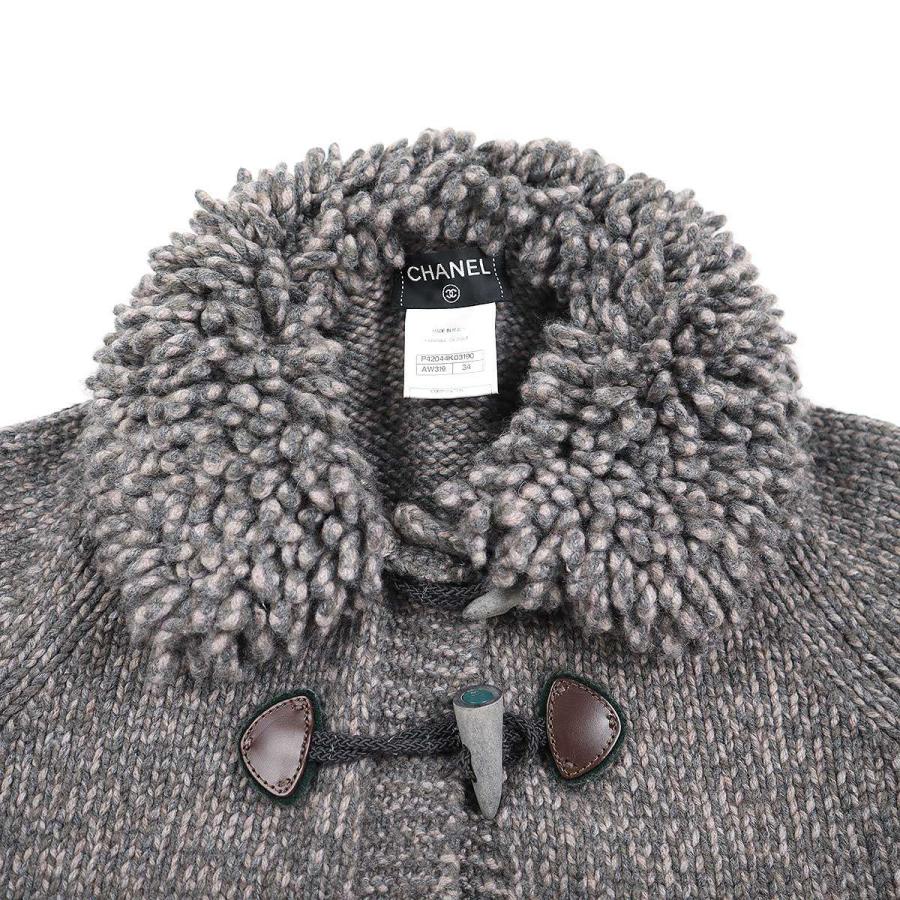CHANEL シャネル 11AW ココマークトグルカシミヤニットダッフル CHANEL シャネル 11AW ココマークトグルカシミヤニットダッフル