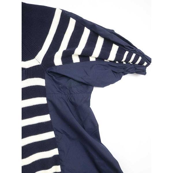 sacai サカイ 18SS ドッキングニットプルオーバーシャツ