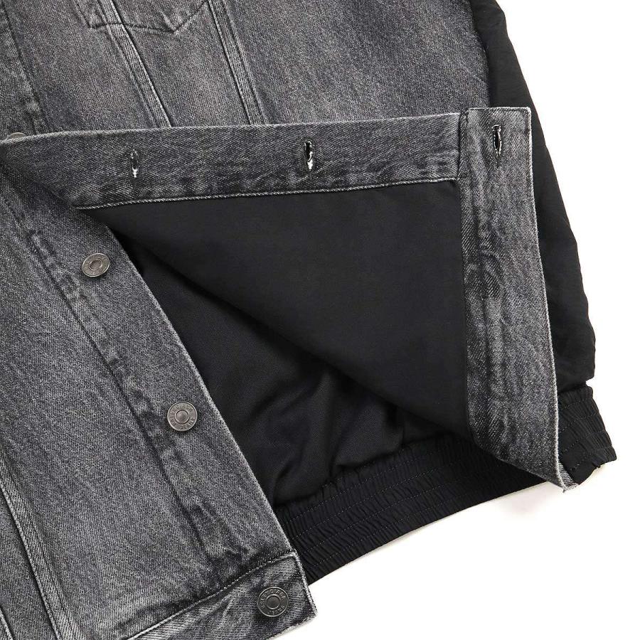 バレンシアガ  678344 TJW78 トラックデニムドッキングデニムジャケット メンズ 5 BALENCIAGA（バレンシアガ） Sporty B Tracksuit Denim Jacket