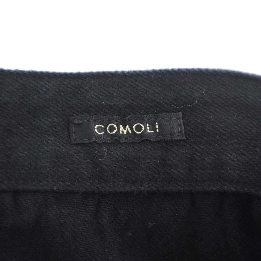 COMOLI（コモリ） 20AW デニム ベルテッド パンツ S03-03012 ブラック