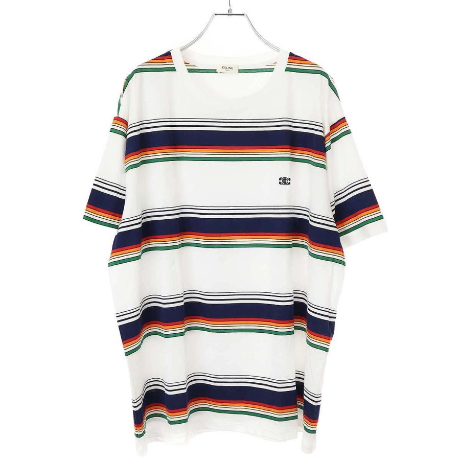 CELINE セリーヌ トリオンフ ボーダールーズTシャツ 2X04I807M CELINE セリーヌ トリオンフ ボーダールーズTシャツ 2X04I807M