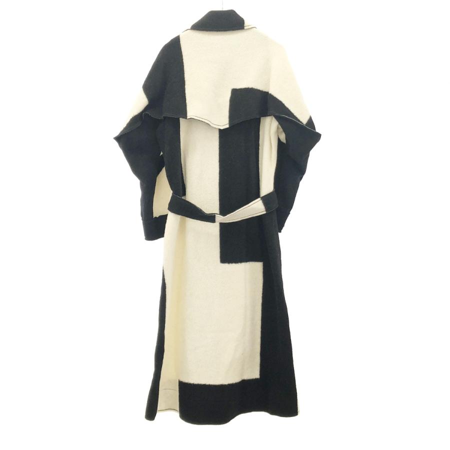 ISSEY MIYAKE イッセイミヤケ 23AW ブロックパネルドベルテッドコート IM33KA334 ブラック×ホワイト 2 ITBQ5Q5S6KNT_1