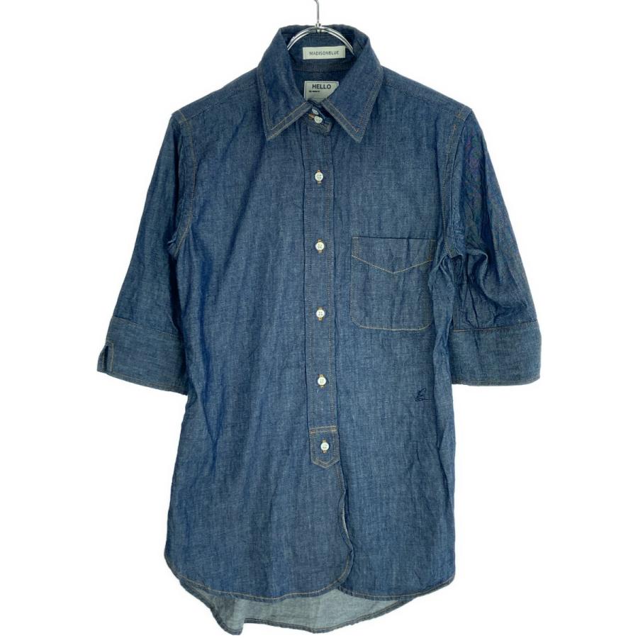 【新品未使用】MADISONBLUEデニムウエスタンシャツ00マディソンブルー SHREDDED HEM WESTERN SH DENIM | SHIRT/BLOUSE | MADISONBLUE