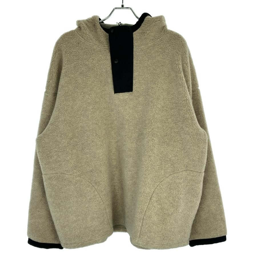 ULTERIOR アルテリア Wool Boa Liner Hoodie フリースプルオーバー 