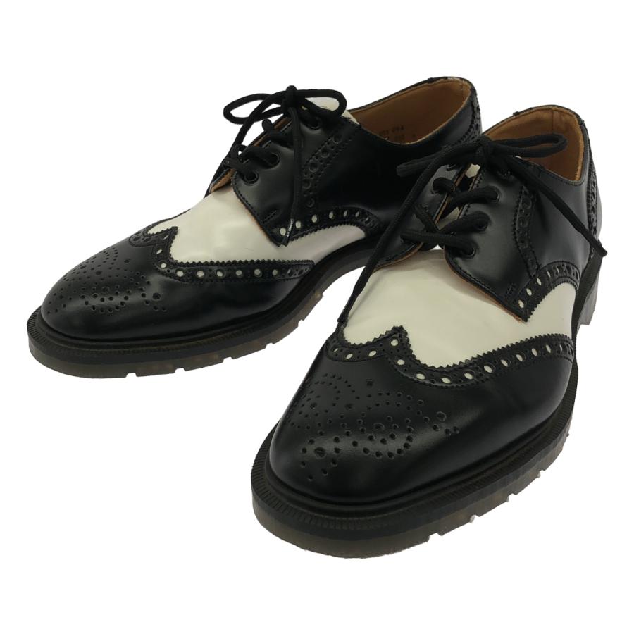 SOLOVAIR ソロヴェアー 4 EYE BROGUE SHOEレザーウィングチップシューズ  ブラック×ホワイト 7 SOLOVAIR（ソロヴェアー） 4 EYE BROGUE SHOEレザーウィングチップ