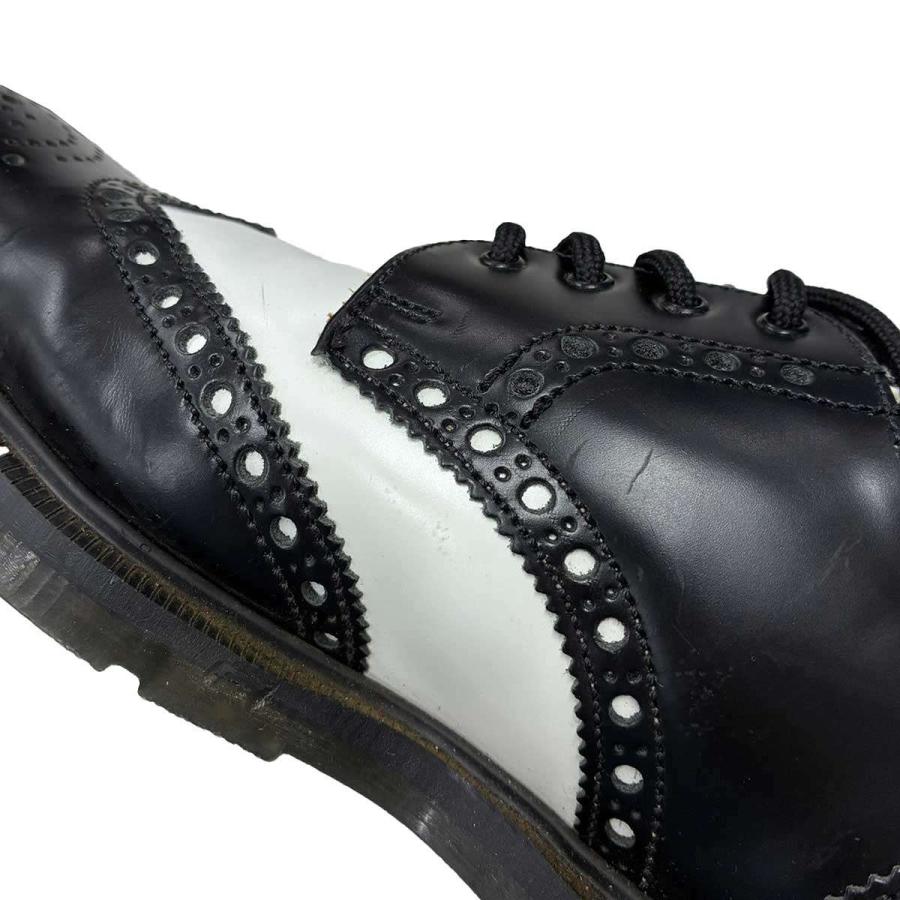 SOLOVAIR ソロヴェアー 4 EYE BROGUE SHOEレザーウィングチップシューズ  ブラック×ホワイト 7 SOLOVAIR（ソロヴェアー） 4 EYE BROGUE SHOEレザーウィングチップ