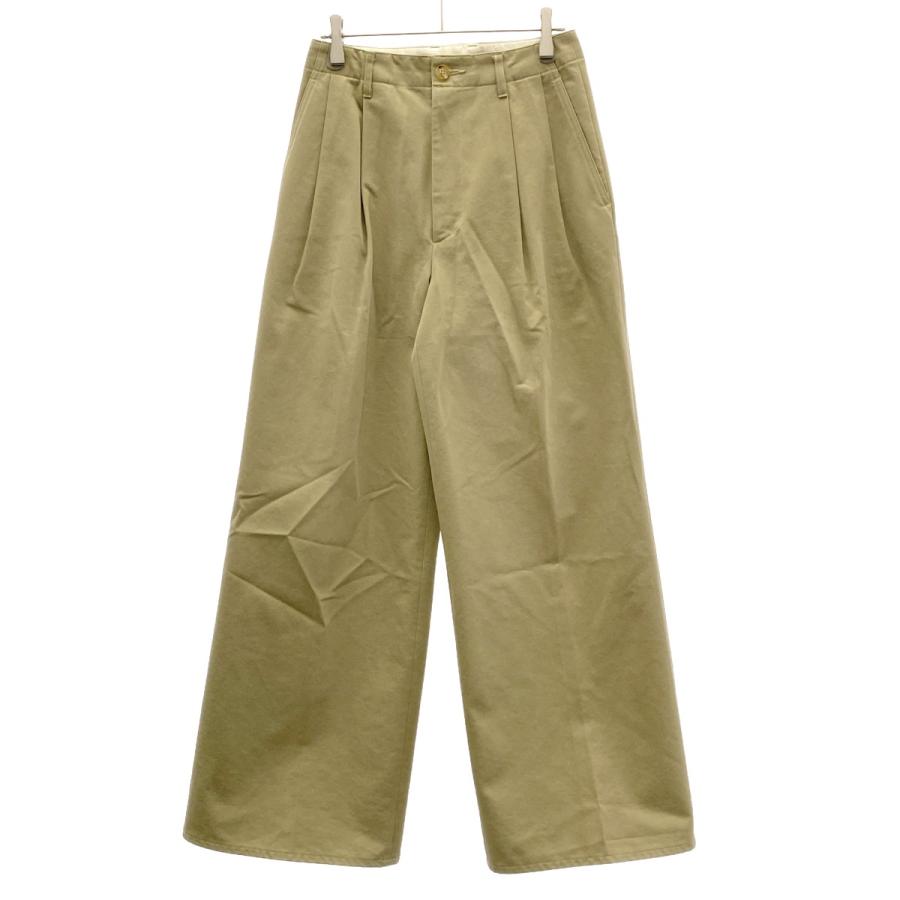 AURALEE（オーラリー） 17AW WASHED FINX CHINO WIDE TUCK PANTS