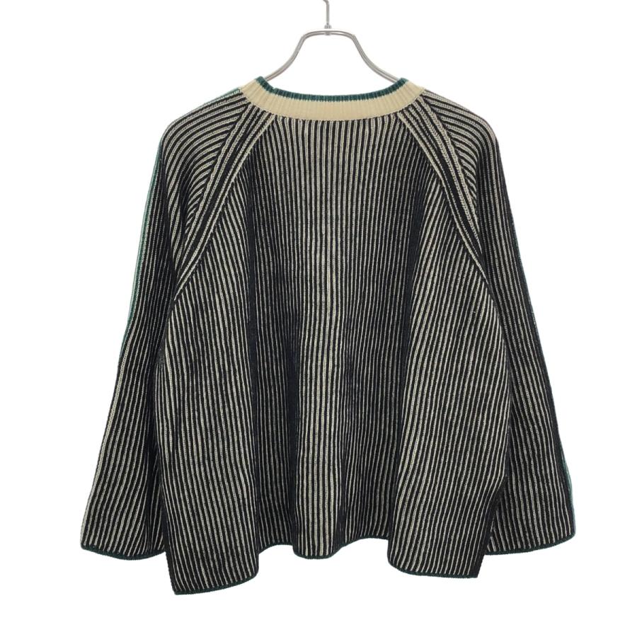 sneeuw（スニュウ） 23AW ベースボールニットセーター ミックス 