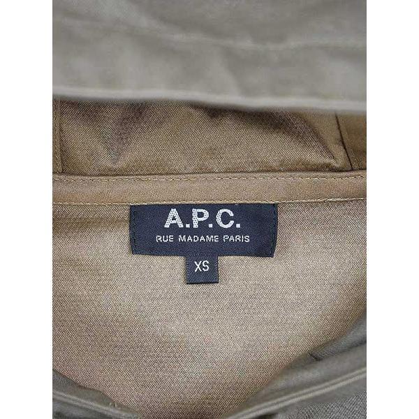 A.P.C アーペーセー ゴム引きモッズコート カーキ系 サイズ:XS A.P.C アーペーセー ゴム引きモッズコート カーキ系 サイズ:XS