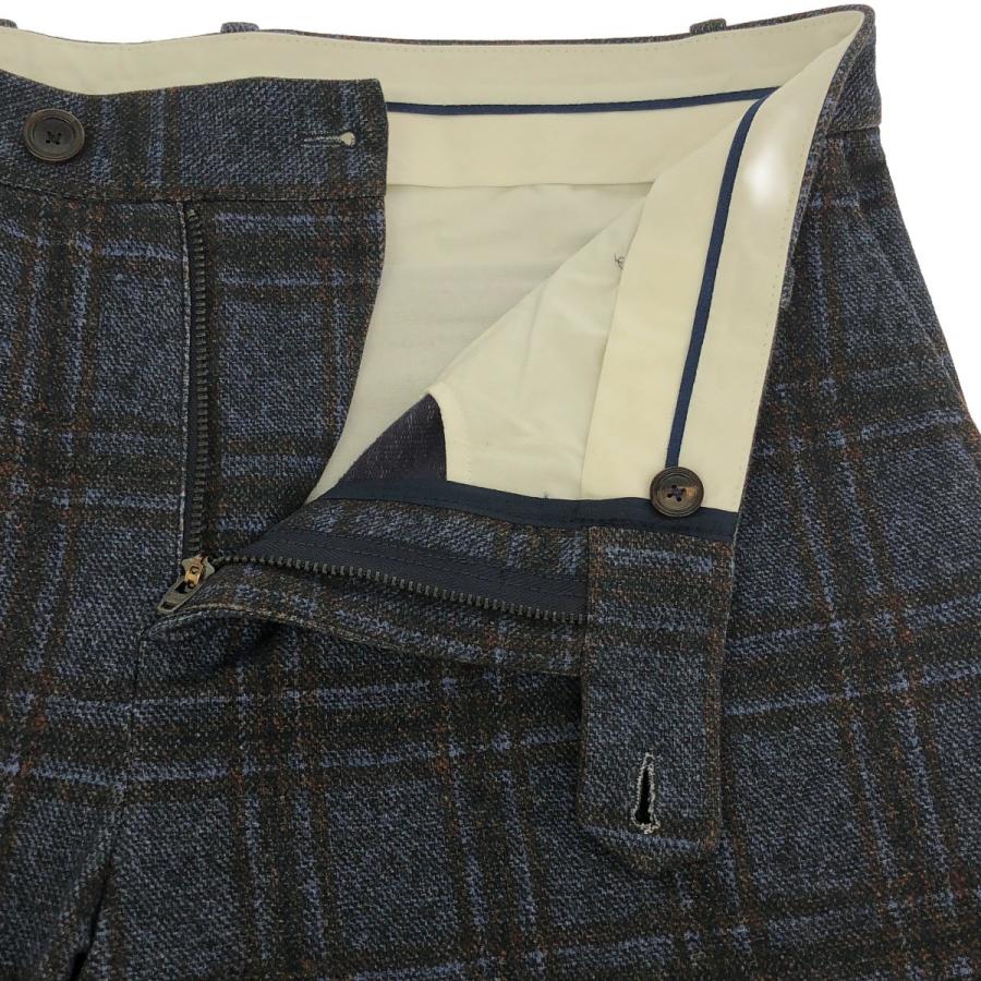 CIRCOLO 1901 グレー チェック スラックス CIRCOLO 1901 チルコロ1901 チェック柄コットンストレッチ