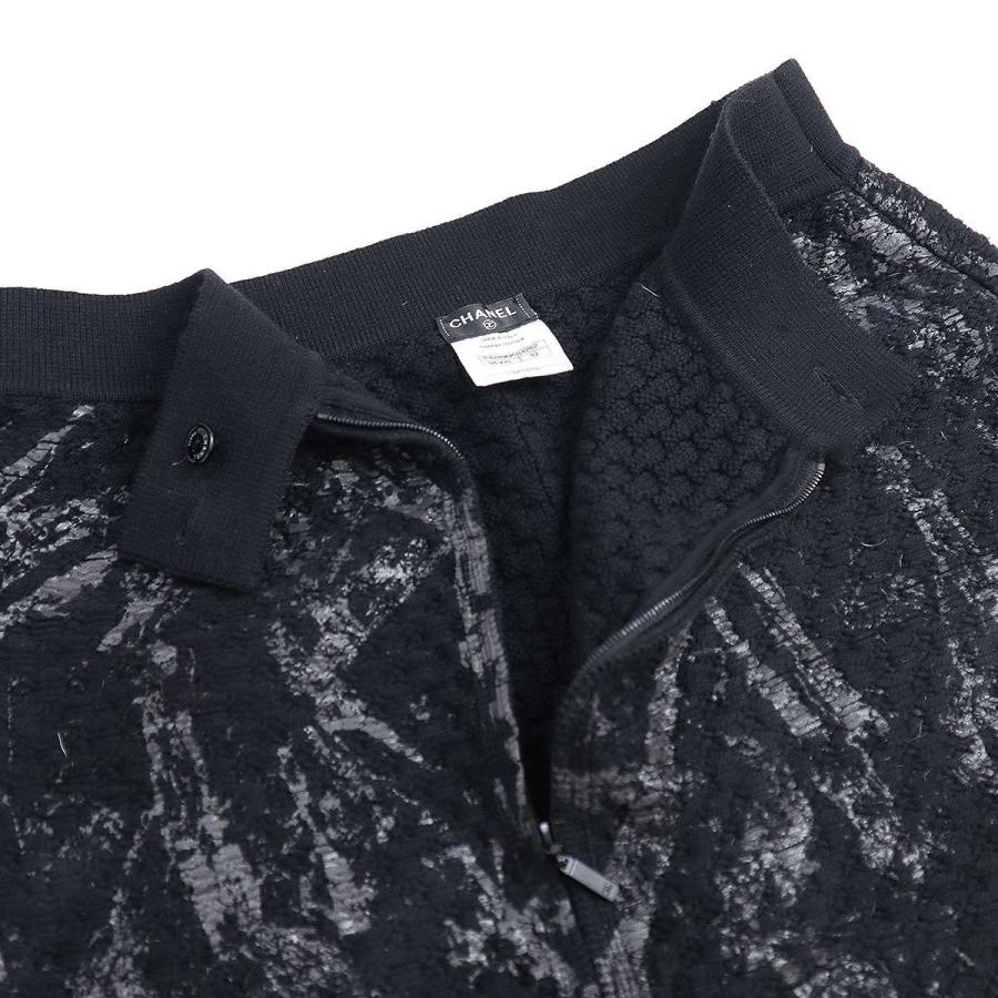 CHANEL シャネル ウールニットスカート P42496K04282 ブラック 42  