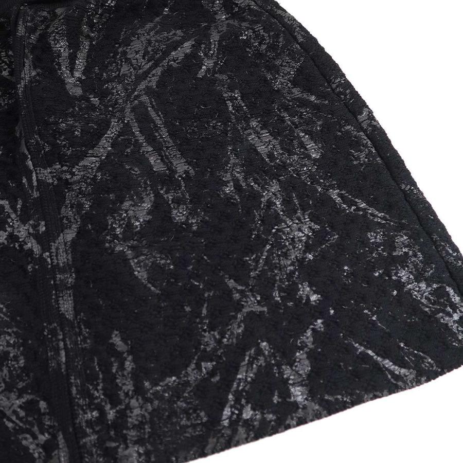 CHANEL シャネル ウールニットスカート P42496K04282 ブラック 42  