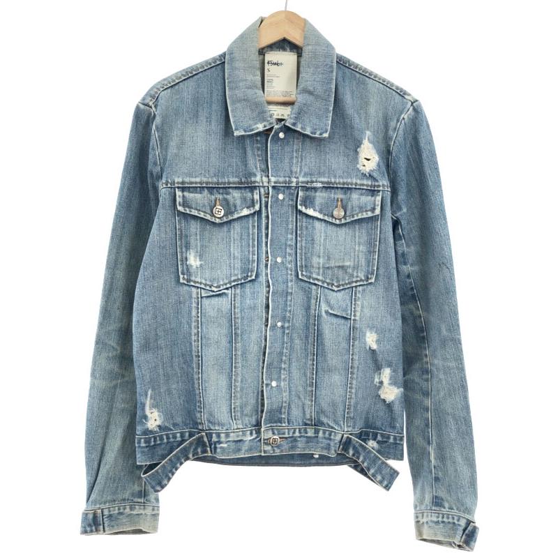 スビ KSUBI ダメージデニムジャケット Gジャン Sサイズ