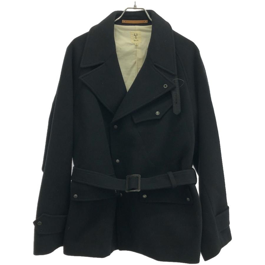 ＜Scye＞ モーターサイクル ジャケット　サイ Scye（サイ） Super140 Wool Melton Motorcycle Jacket メルトン