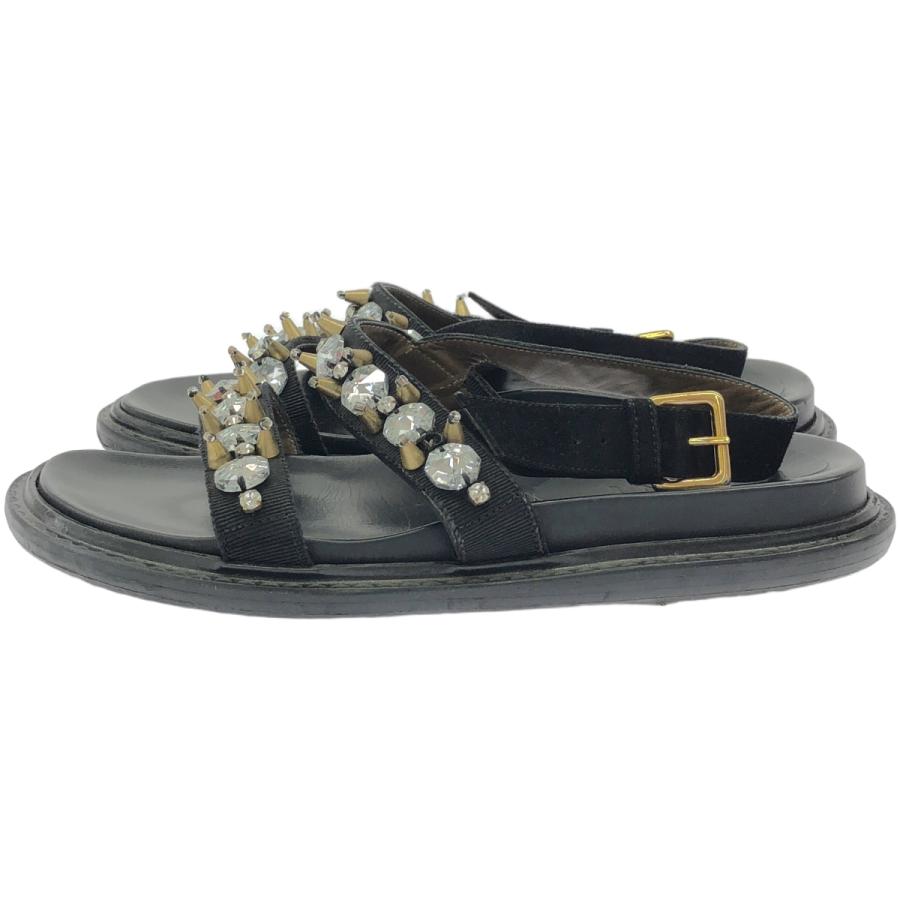 MARNI（マルニ） ビジューストラップデザインサンダル ブラック