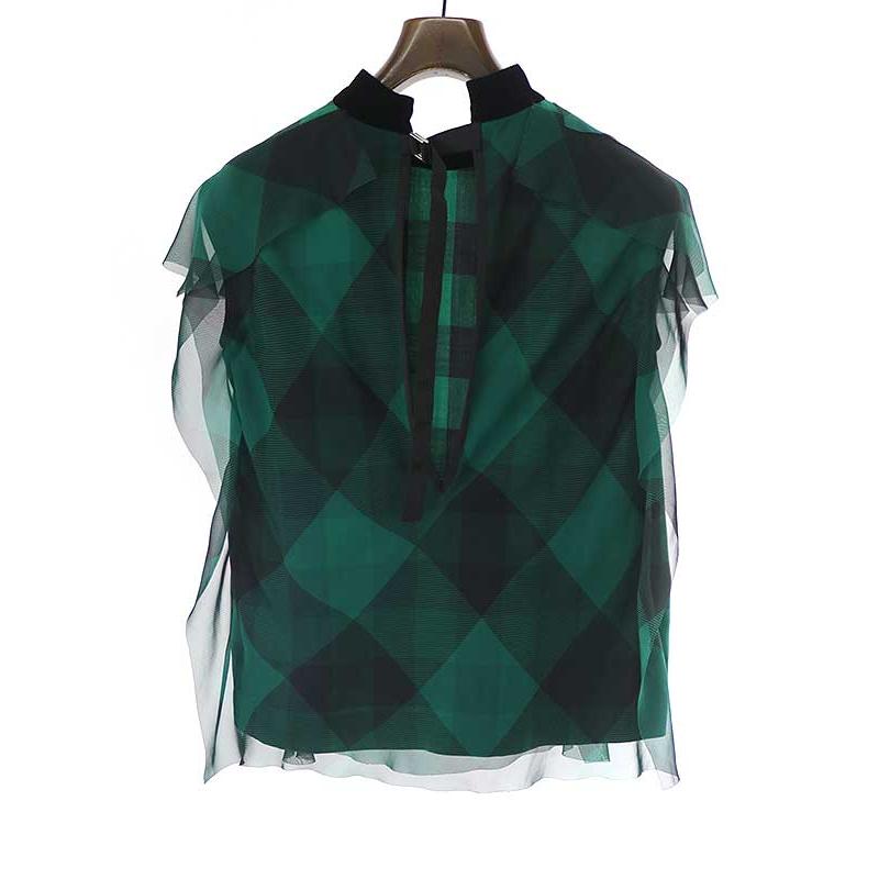 sacai サカイ 22SS バッファローチェックプルオーバーシャツ sacai サカイ 22SS バッファローチェックプルオーバーシャツ