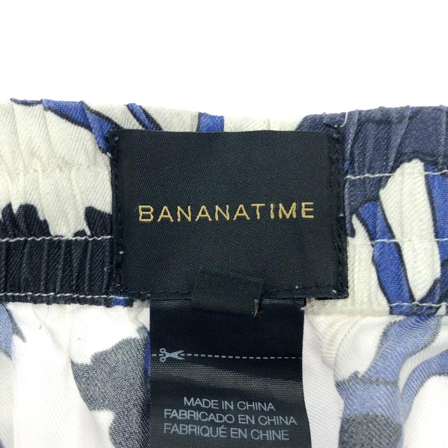 BANANATIME（バナナタイム） ボタニカルプリントシルクイージーパンツ