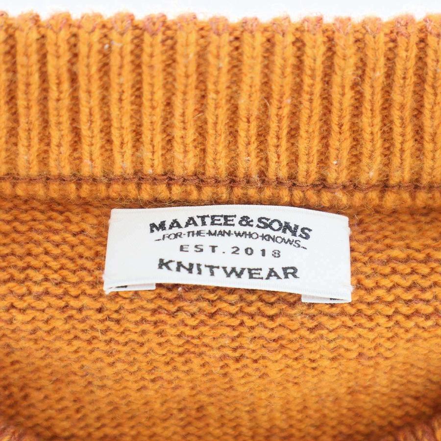 MAATEE&SONS ひょっとこP/O SWEATER 裏カシミヤ ネイビー1 MAATEE&SONS