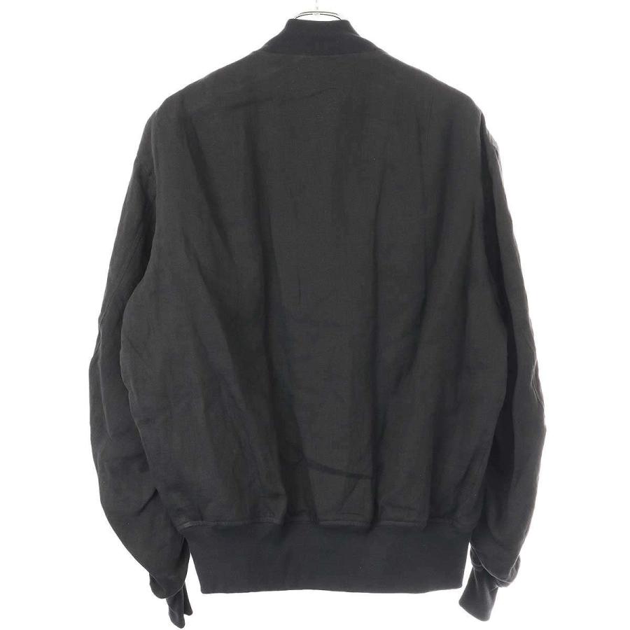 COMOLI コモリ 23SS リネンWクロスジップブルゾン X01-01023 ブラック