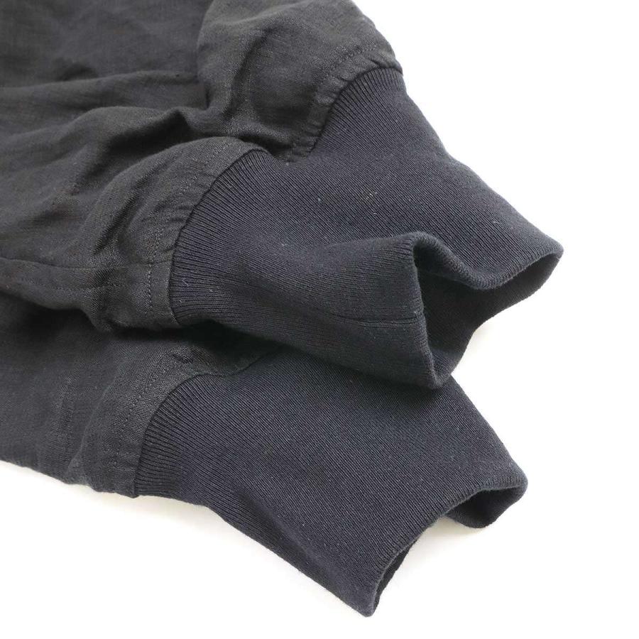 COMOLI コモリ 23SS リネンWクロスジップブルゾン X01-01023 ブラック