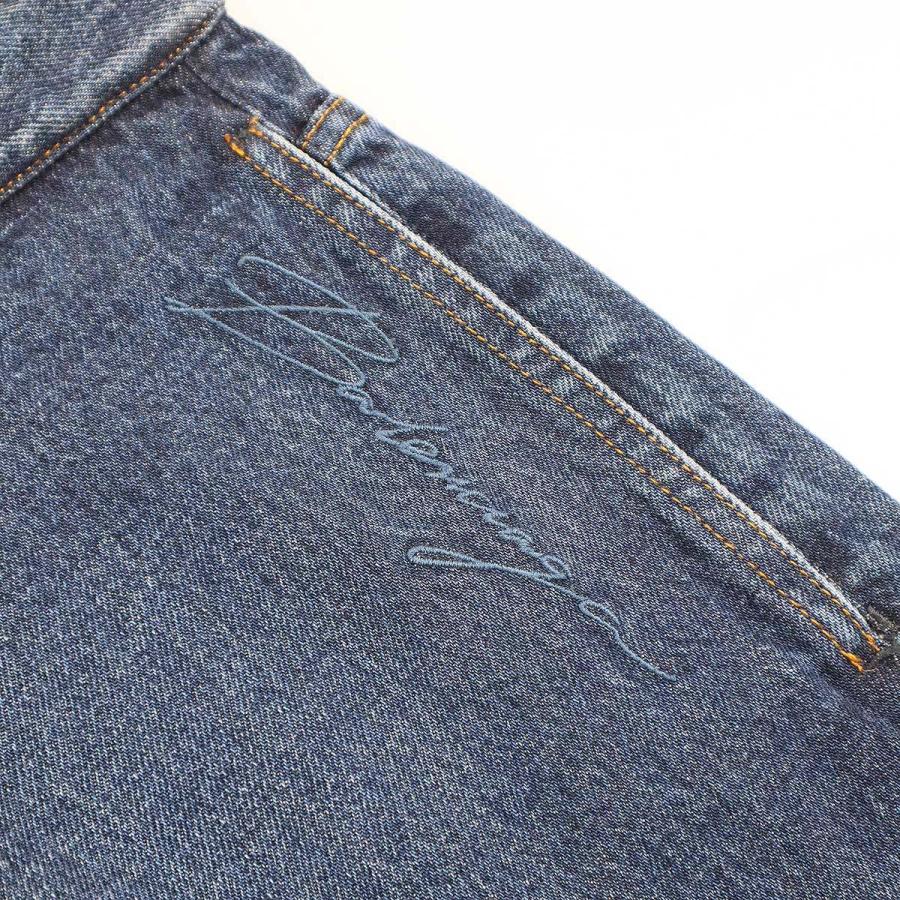 BALENCIAGA バレンシアガ 20AW エンブロイダリー ワイドレッグデニム