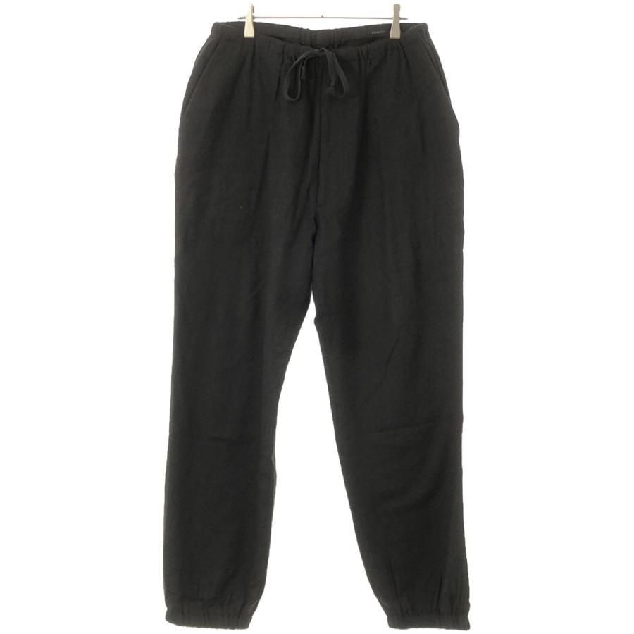COMOLI コモリ 22AW ウールビエラ ドローストリングパンツ チャコール 