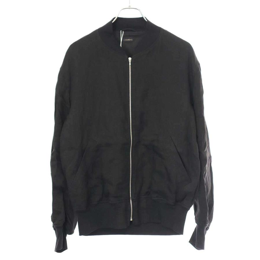 COMOLI コモリ 23SS リネンWクロスジップブルゾン X01-01023 ブラック  