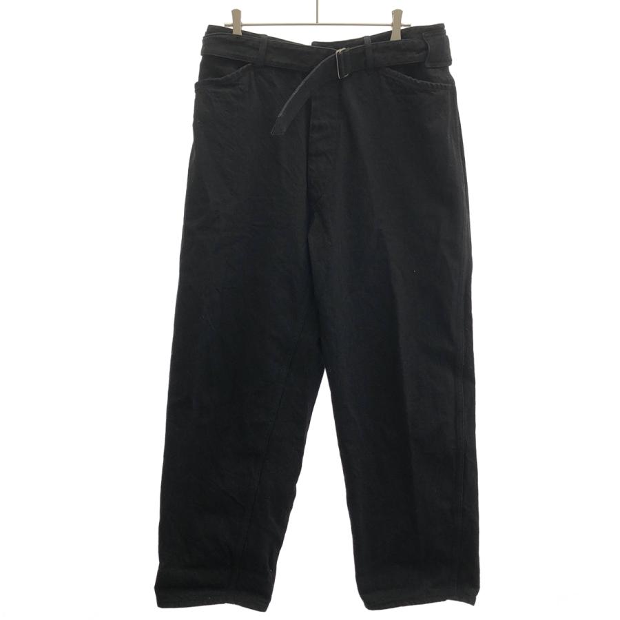 COMOLI コモリ 23AW デニムベルテッドパンツ Y03-03001 ブラック 1