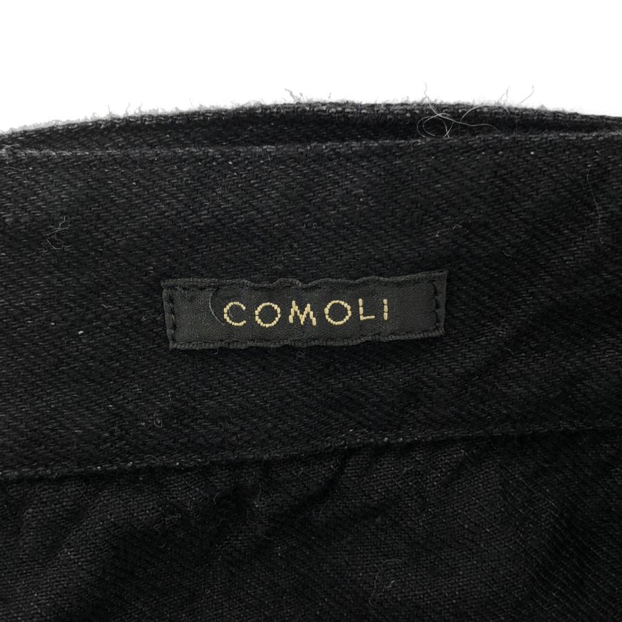 COMOLI（コモリ） 23AW デニムベルテッドパンツ Y03-03001 ブラック 1