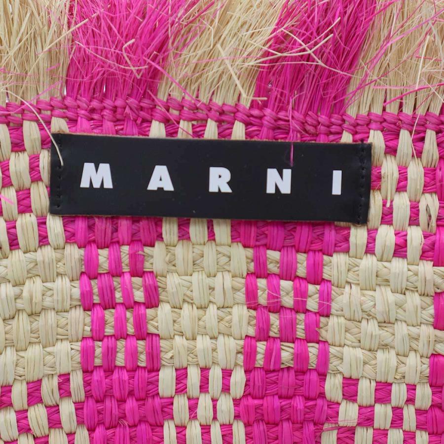 MARNI（マルニ） MARKET マーケット ラフィア かごトートバッグ ピンク