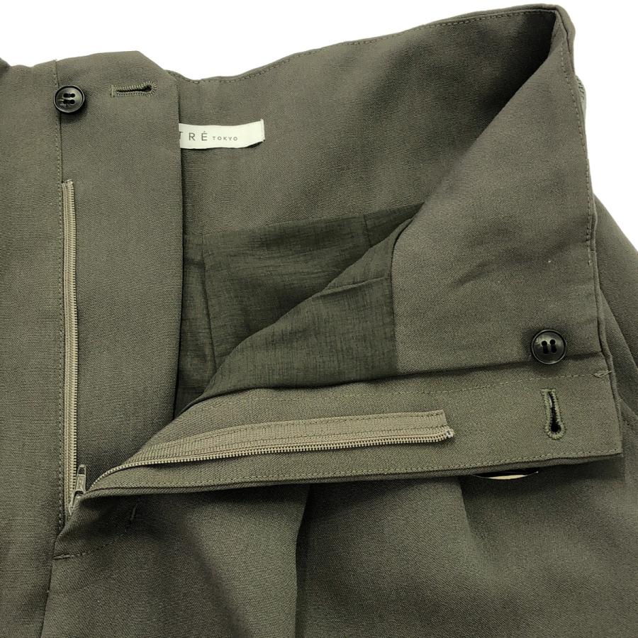 ETRE TOKYO エトレトウキョウ 24AW ハイウエストベルテッドセミワイド  