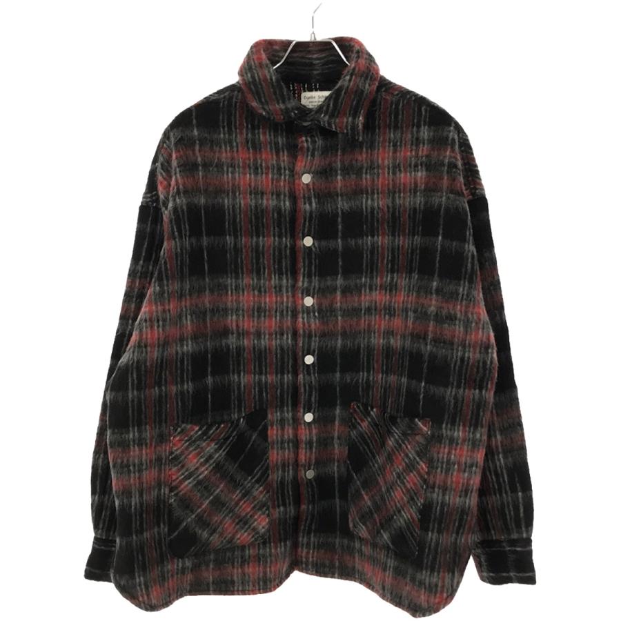 DankeSchon ダンケシェーン　ブラインドホック　シャギーシャツ　白黒 Danke（ダンケ） Danke schon ダンケシェーン 23AW BLIND HOOK SHAGGY