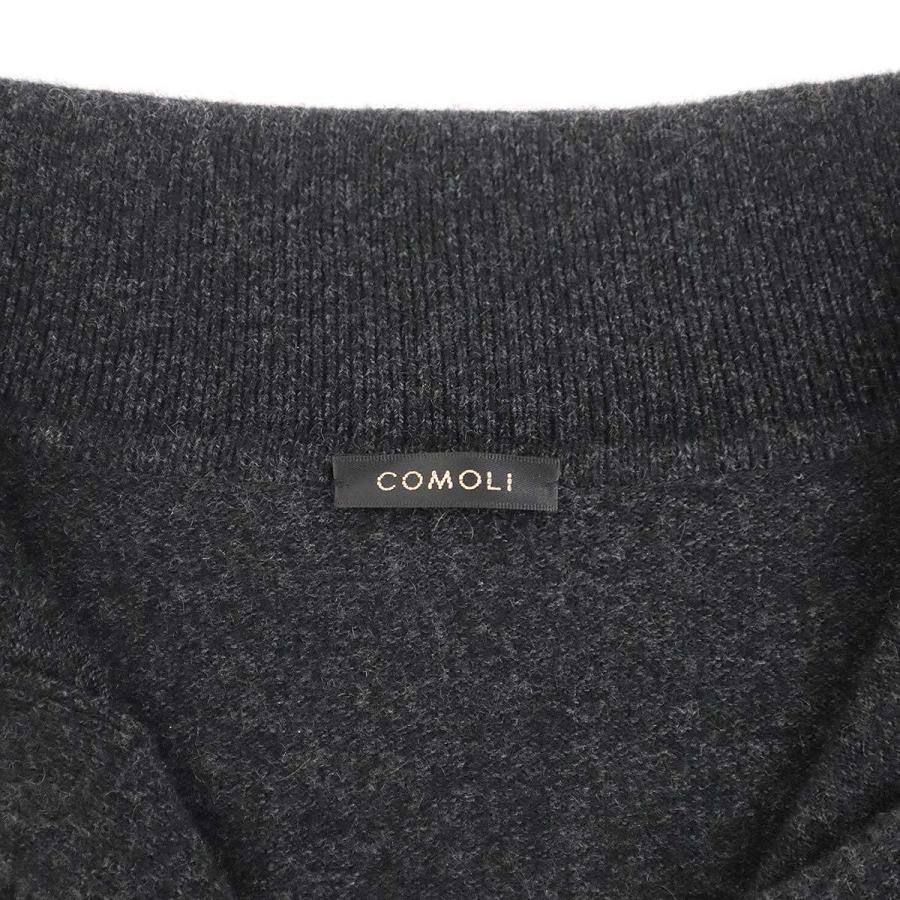 COMOLI（コモリ） 23AW カシミヤ スキッパーニットセーター Y03-06006 