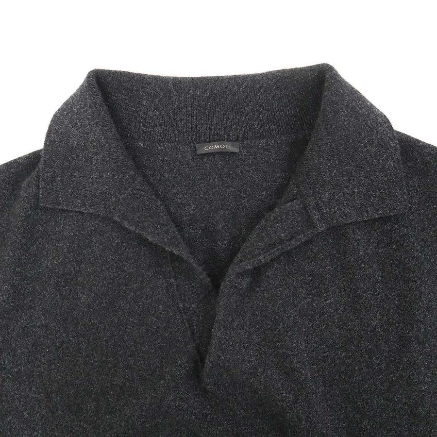 COMOLI（コモリ） 23AW カシミヤ スキッパーニットセーター Y03-06006 