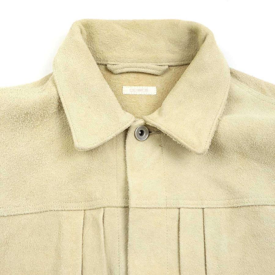 COMOLI コモリ 20SS ディアスキン1stジャケット ベージュ 2 COMOLI コモリ 20SS ディアスキン1stジャケット R01-01011 ベージュ 2