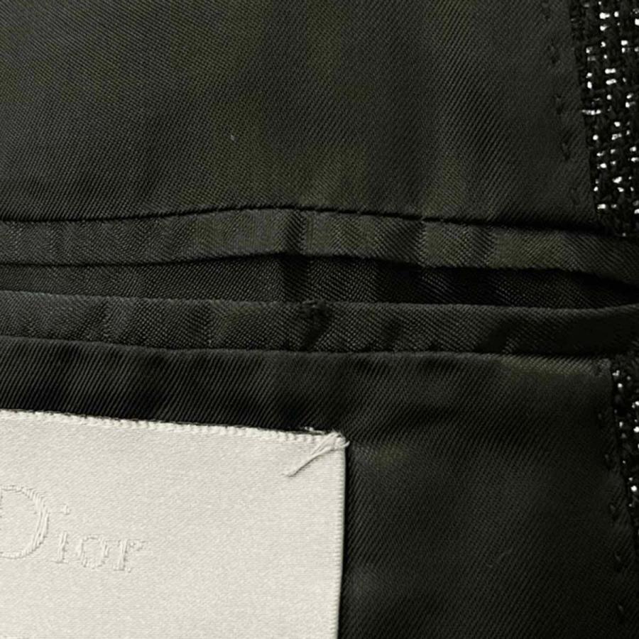 dior homme 03aw エディ期　ウールシルクテーラードジャケット　46 Dior HOMME ディオールオム 2003AW Luster ウールラメ テーラード