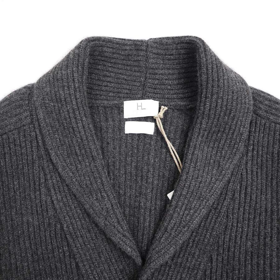 HERILL ヘリル 22AW Rib Stitch Shawl Cardigan カシミヤショール