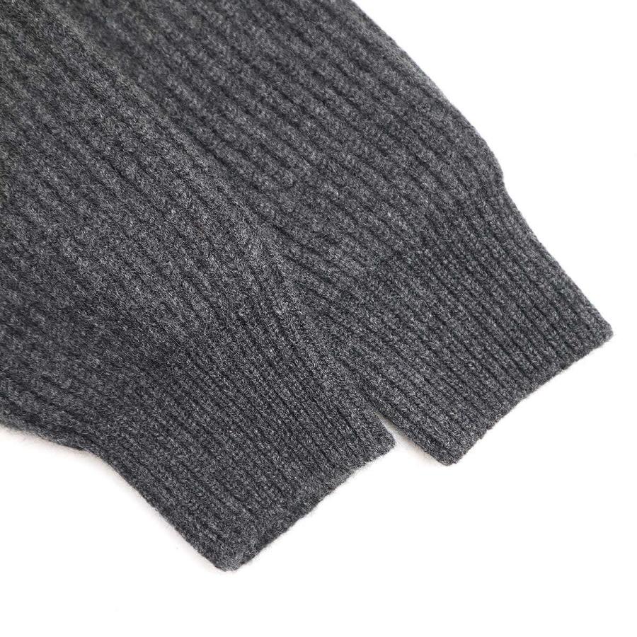 HERILL ヘリル 22AW Rib Stitch Shawl Cardigan カシミヤショール