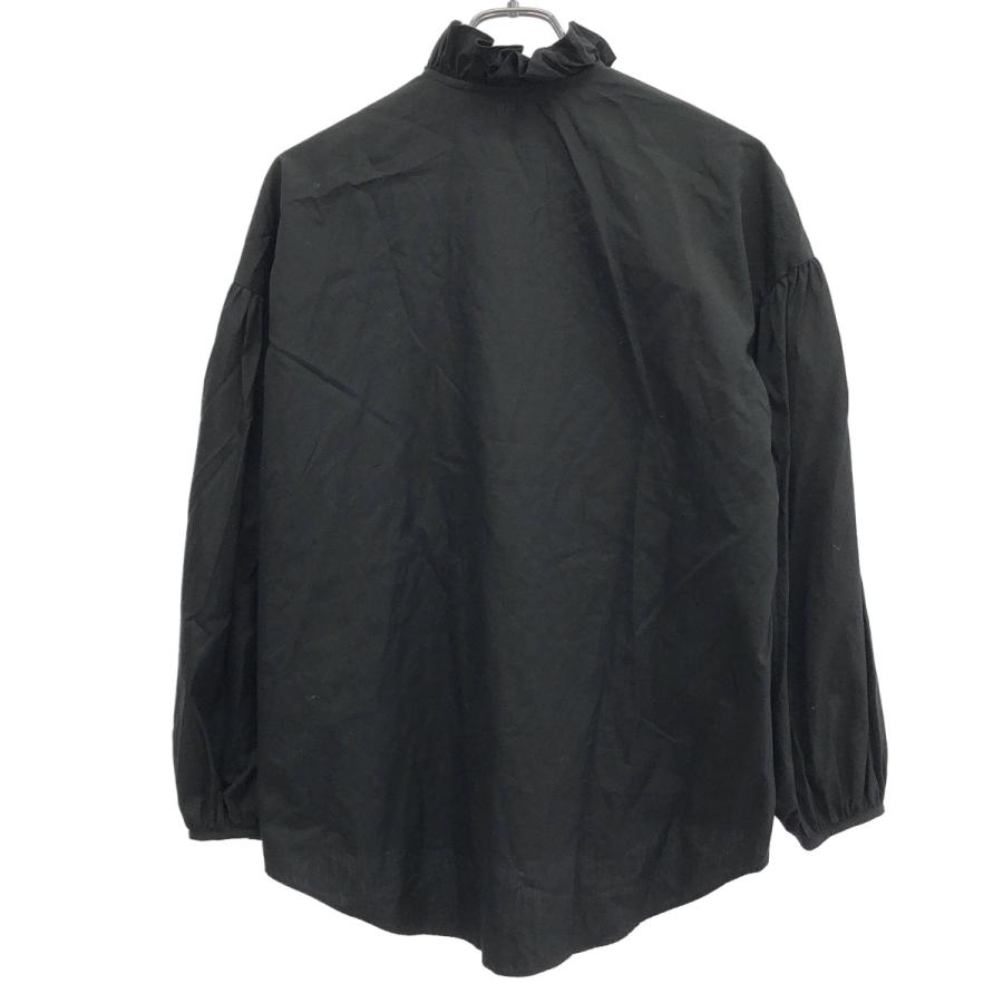 Hello, Bonjour! L'Appartement ハローボンジュール アパルトモン 21AW Stand Frill Blouse スタンドフリルカラーシャツブラウス 21051560106630 ブラック F L'Appartement（アパルトモン） Hello, Bonjour! ハローボンジュール