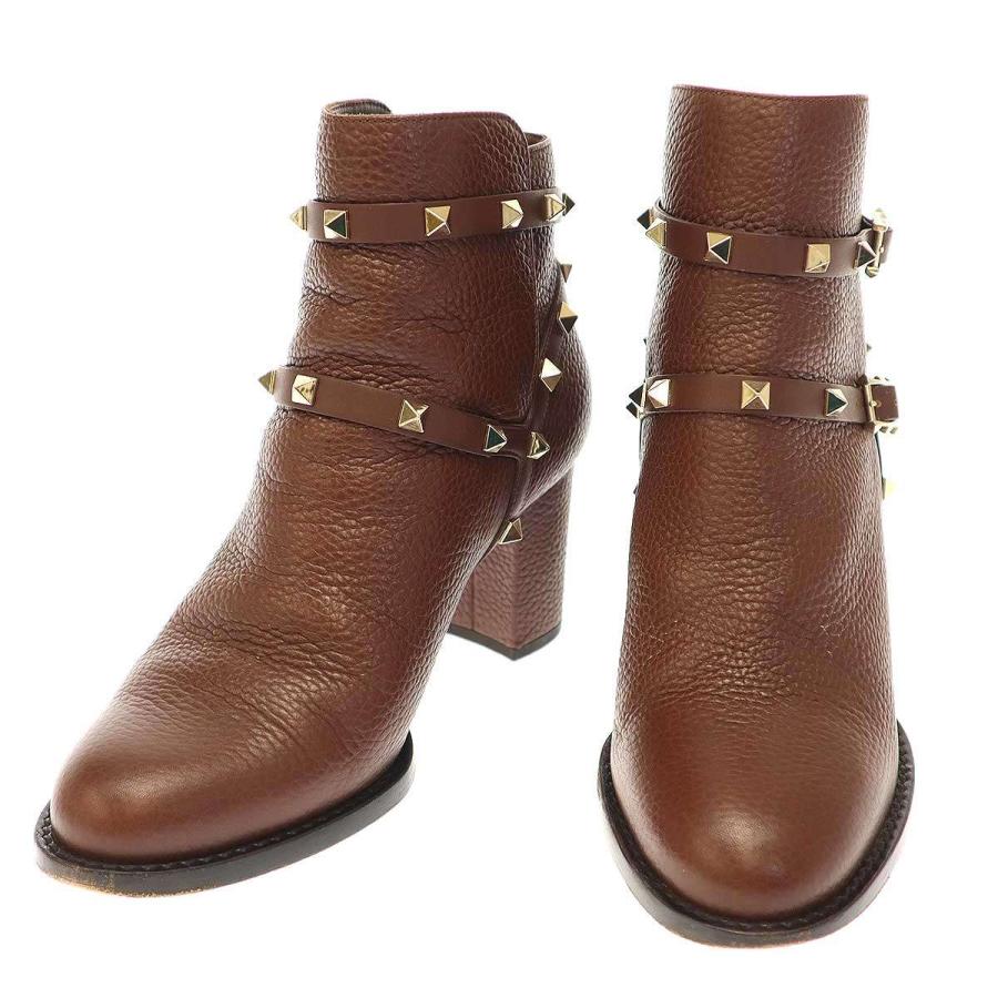 VALENTINO（ヴァレンティノ） ロックスタッズヒールショートブーツ
