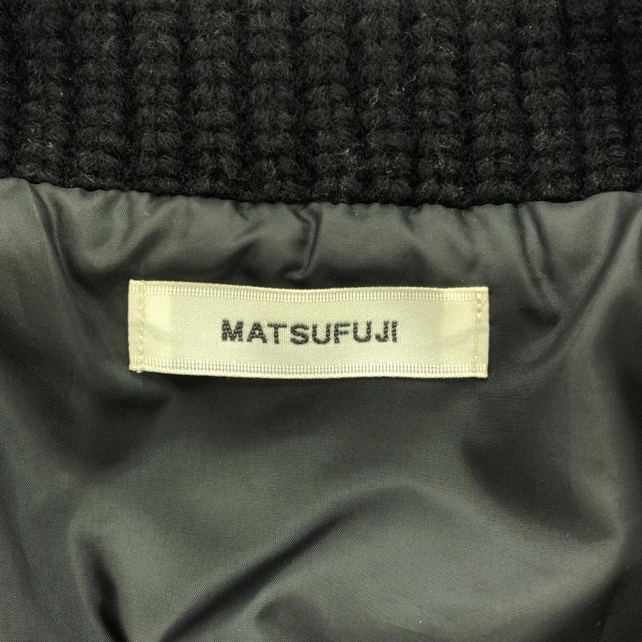 MATSUFUJI マツフジ 21AW Wool Quilted Knit Collar Coat コート M213