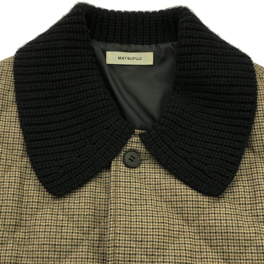 MATSUFUJI マツフジ 21AW Wool Quilted Knit Collar Coat コート M213