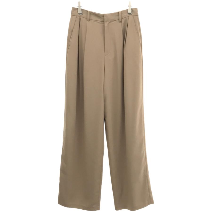 CLANE クラネ 21SS BASIC TUCK PANTS ベーシックタックパンツ ブラウン  