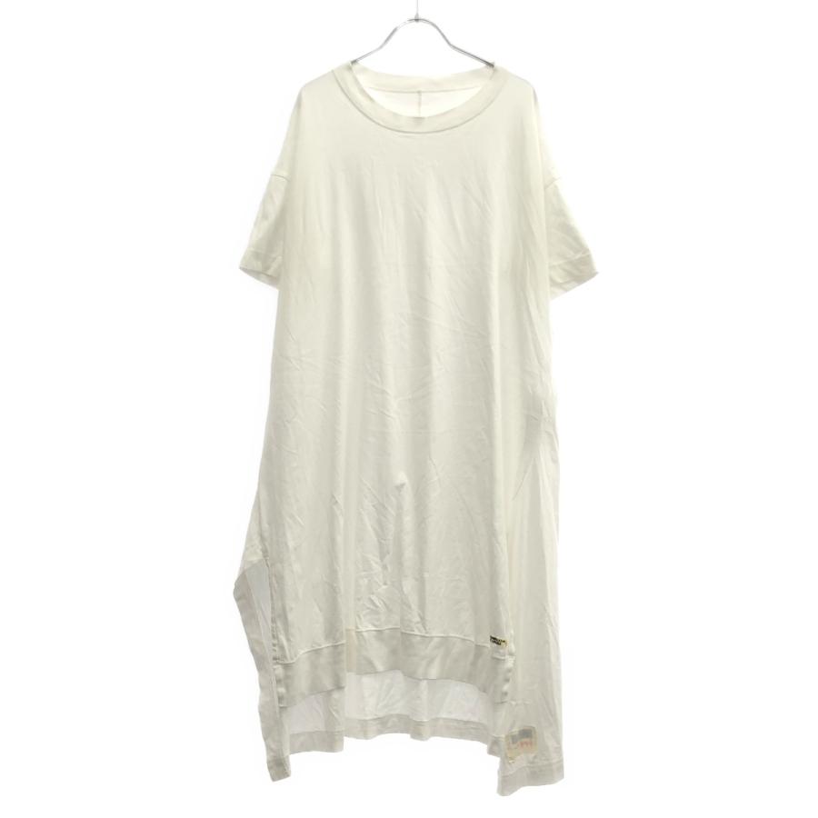 REGULATION Yohji Yamamoto レギュレーション ヨウジヤマモト 23SS オーバーサイズロングTシャツワンピース FI-T58-015 ホワイト 2 ITCMYUV3CHCW | 