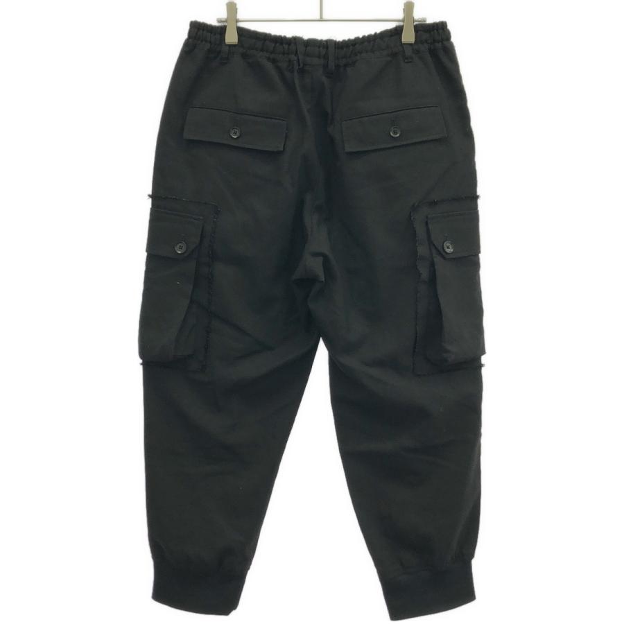 Ground Y [GZ-P09-100-1 / ギャバ股下ボタン変形パンツ] Ground Y [GZ-P09-100-1 / ギャバ股下ボタン変形パンツ