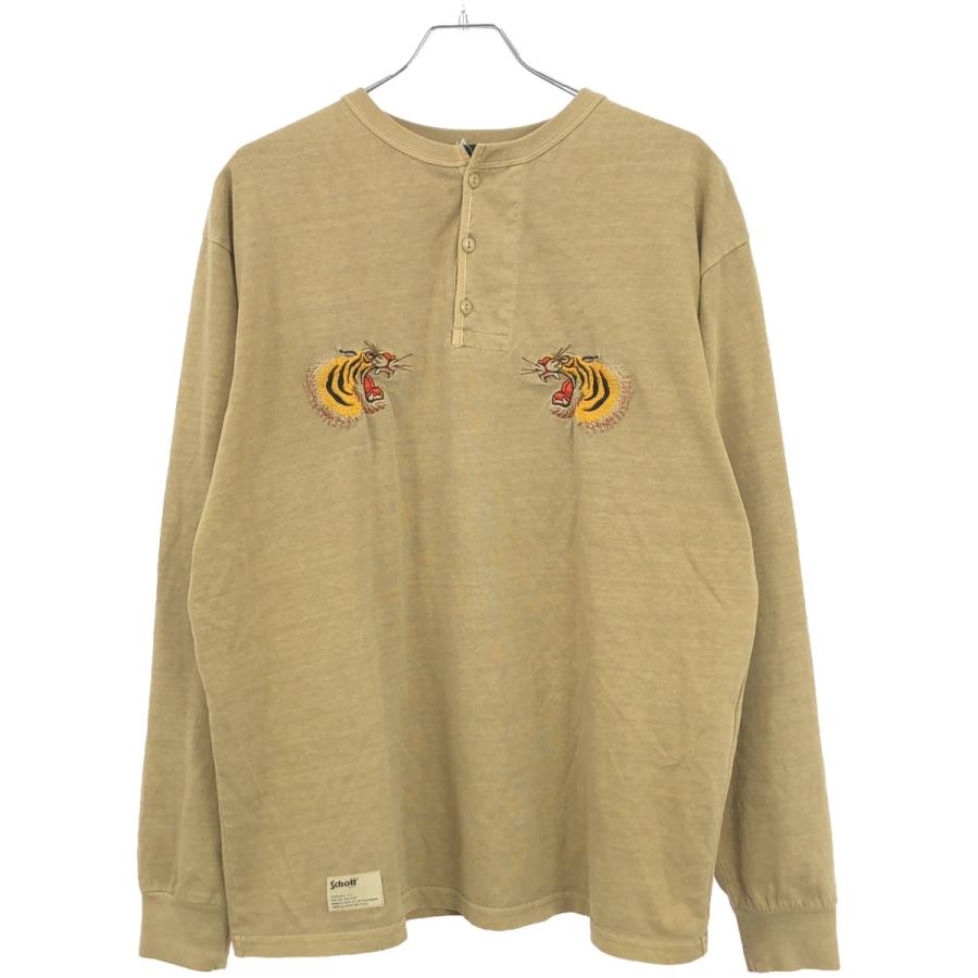 シャツ Schott ショット SOUVENIR LS T-SHIRT ヘンリーネック 
