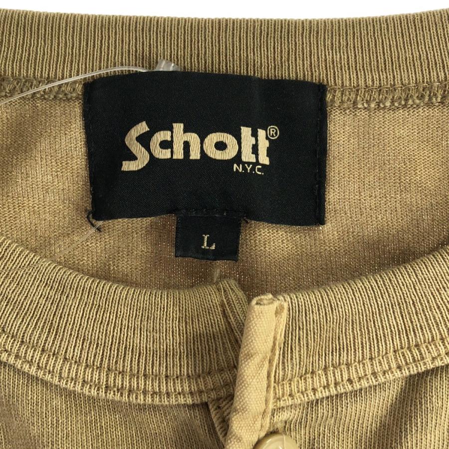 シャツ Schott ショット SOUVENIR LS T-SHIRT ヘンリーネック 
