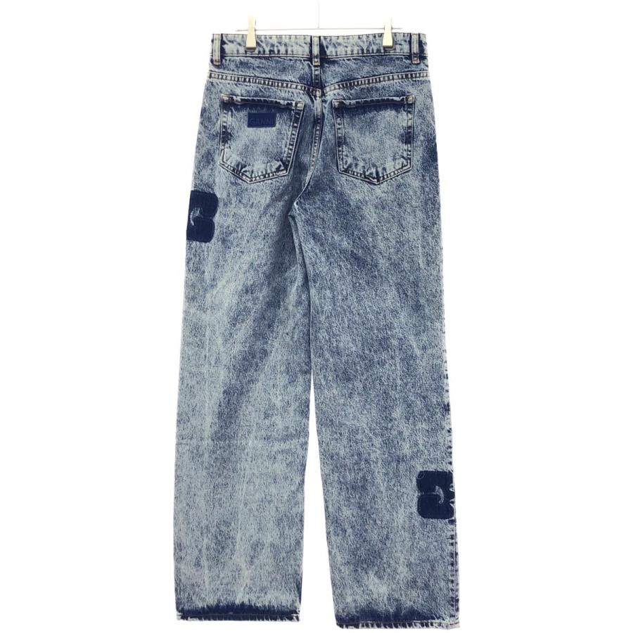 GANNI（ガニー） 24SS Patch Denim Izey ロゴパッチヴィンテージデニム